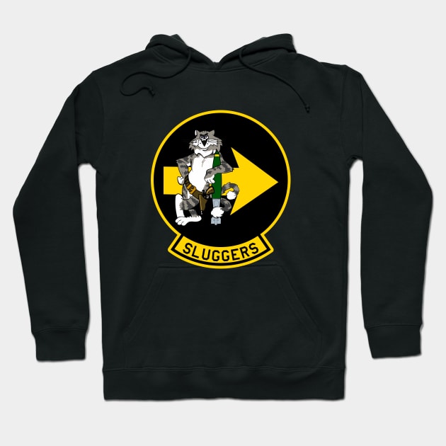 F-14 Tomcat - Sluggers - Yellow Bordered - Clean Style Hoodie by TomcatGypsy